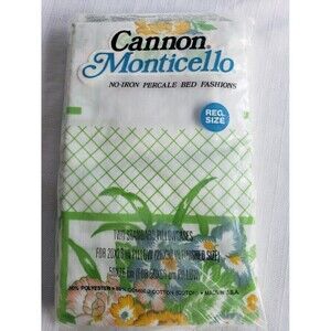 Vintage Cannon Monticello Two Standard Pillowcases  - NEW